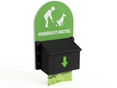 Hundekotbeutelspender Kotbeutel Station für Gartenzaun, Wand, Laterne oder Baum - Bild 1 von 4