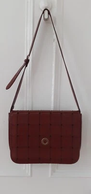 ♡ Sac à bandoulière vintage créateur Guy Laroche Paris marron moyen ♡ - Photo 1/4