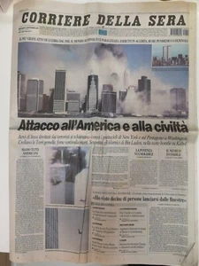 Corriere della Sera 12 settembre 2001 - Foto 1 di 2