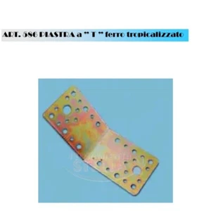 PIASTRA STAFFA DI GIUNZIONE ANGOLARE 135° X TRAVI LAMELLARI LEGNO 65 x 90 2,5MM - Foto 1 di 1