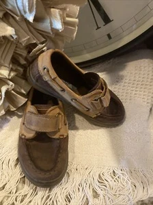 Sperry Top-Sider Toddler Boys 7.5W Brown Leather Shoe - Picture 1 of 7