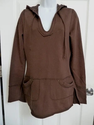 *LOLE Talla Med. Sudadera con capucha manga larga cuello en V costuras elevadas Y2K* Foto 1 de 4