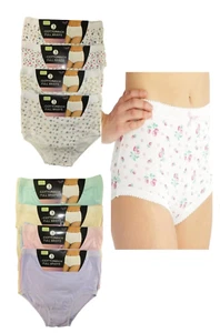 New Women's Ladies Briefs Maxi 100% Cotton Underwear Comfort Fit Sizes UK 10-24 - Picture 1 of 5