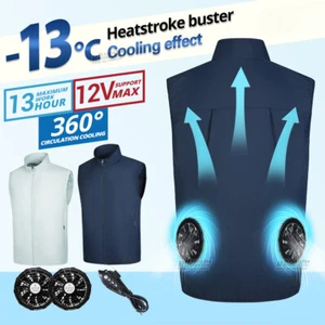 2024Cool Vest Wearable Cooling Fan Vest Air-conditioned Clothes Cooling 13 Hours - Picture 1 of 21