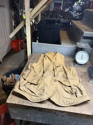 VTG Fishuntex By Red Head Fishing Hunting Chore Coat Vest Workwear Clothing USA - Image 1 of 4