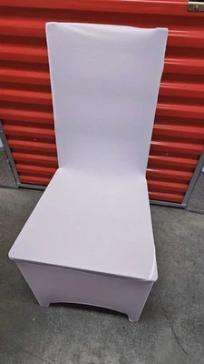 Funda Silla Plegable Spandex Blanco Boda Fiesta en 10/30/50/100 piezas Foto 1 de 4