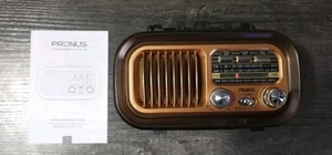 NIB - PRONUS J-150 Retro Solar Power Radio - Picture 1 of 2