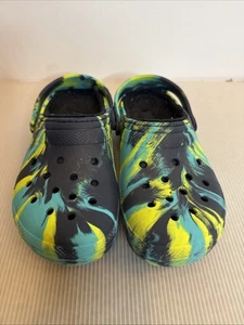 Crocs J4 Classic Marbled Tie Dye Warm Lined Winter Clogs Shoes - Picture 1 of 6