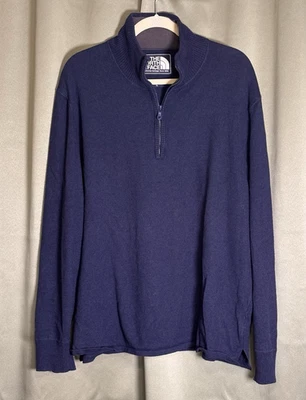 Suéter Pullover The North Face Mezcla Lana Cuarto Cremallera Tejido Suave Informal XL Foto 1 de 4