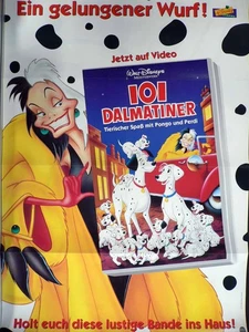 101 Dalmatiner - Tierischer Spaß mit Pongo - Videoposter A1 84x60cm gefaltet - Picture 1 of 1