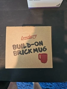 Lumsberry Build A Brick Coffee Mug Cup Building Blocks - Black - Picture 1 of 4
