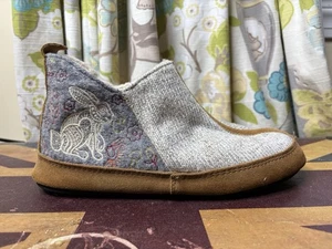 Gently Worn ACORN Forest Bootie Boiled Wool Ankle Height Slippers Women's 8 - 9 - Picture 1 of 5