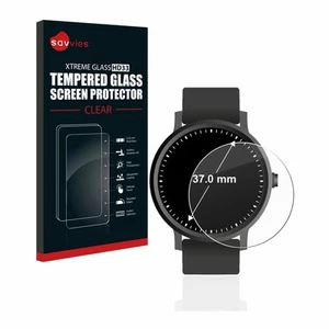 Pour Circulaire Displays (ø: 37 mm) Verre Trempe Protection Ecran Film - Photo 1/8