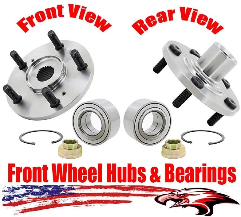 Kit de bujes y cojinetes de rueda delantera para elemento Acura CL RSX TL y Honda Accord CR-V Foto 1 de 4