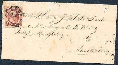 NETHERLANDS  Sc 8 William III on COVER FVF - Image 1 of 2