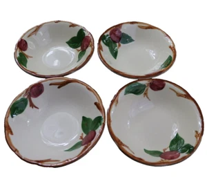 4 Vajilla Franciscana ROJA Patrón Manzana 6" Postre Bayas Fruteros - Imagen 1 de 7