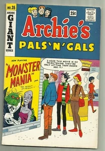 Archie's Pals 'N' Gals #35 1965 Archie Comics Monster Mania High Grade! - Bild 1 von 2