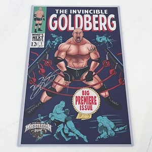 HighSpots GOLDBERG handsignierter Poster Druck 11" x 17" WrestleCon 2018 WWE WCW - Bild 1 von 17