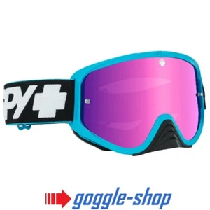SPY WOOT GOGGLES MOTOCROSS MX BIKE - SLICE BLUE PINK SPECTRE MIRROR LENS - Picture 1 of 3