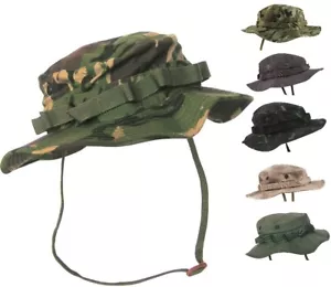 NEW: KombatUK US Army Style Jungle Military Webbing Durable Ripstop Boonie Hat - Picture 1 of 7