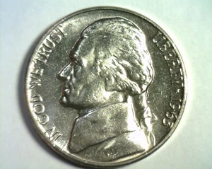 1963-D JEFFERSON NICKEL CHOICE / GEM UNCIRCULATED SOME STEP DETAIL CH /GEM UNC. - Picture 1 of 3