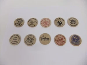 Vintage Wooden Nickel Advertising Lot (1) - Picture 1 of 12