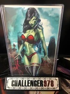 ZOMBIE TRAMP #58 Jamie Tyndall DOUBLE SIGNED VIRGIN - GREEN - Mendoza - Bild 1 von 2