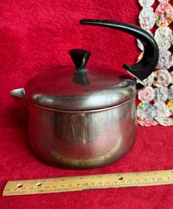 Vintage Faberware Tea Kettle Stainless Steel Large - Picture 1 of 9