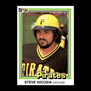 Steve Nicosia 1981 Donruss Pittsburgh Pirates #373 NM+ Vintage!
