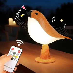 LIYAOLI Bird Night Lamp with Sound,Cordless Small Table Lamps with 3 Color Te... - Picture 1 of 7