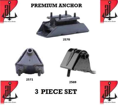 Motor y transmisión. Juego de montaje 3 piezas para Jeep Cherokee 84-00 2,5 L Comanche 86-92 2,5 L Foto 1 de 4