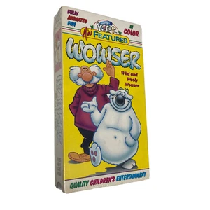 Wowser VHS VCR Video Wild And Wooly Animated Children Cartoon OOP Just For Kids - Imagen 1 de 3
