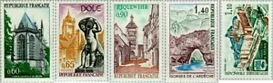 France #YT1683-YT1687 MH 1971 Tourism Architecture [1310-1314] - Picture 1 of 1