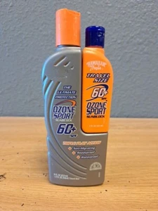 Vtg Hawaiian Tropic Ozone Sport Sunblock SPF 60+ Waterproof 8 Oz + 2 Oz 3H - Picture 1 of 2
