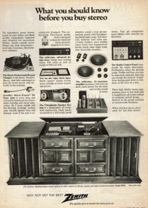 Pubblicità Stampa Vintage 1969 Zenith Cosa devi sapere prima di acquistare stereo Z966 - Foto 1 di 2