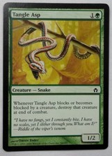 MAGIC THE GATHERING MTG 2004 FIFTH DAWN GREEN TANGLE ASP CREATURE CARD