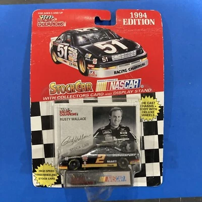 NASCAR Racing Champions #2 Rusty Wallace 1994 Ford 1/64 - Novo com cartão e suporte - Imagem 1 de 4