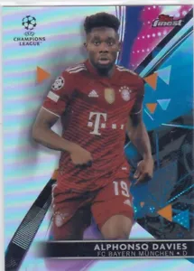 2021/22 TOPPS FINEST..ALPHONSO DAVIES..CL..REFRACTOR..CARD # 9..BAYERN MUNCHEN - Bild 1 von 1