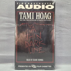 A Thin Dark Line by Tami Hoag Read by Diane Venora 4 Cassettes See Description - Picture 1 of 9