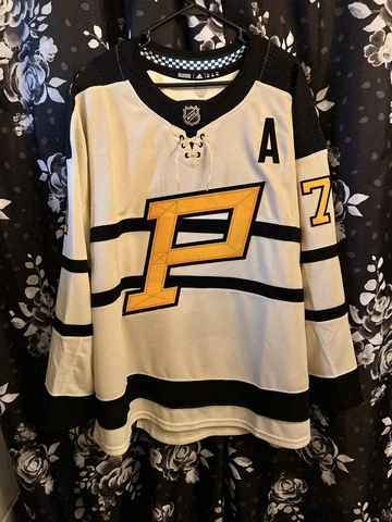 Evgeni Malkin #71 Pittsburgh Penguins Adidas 2023 Winter Classic Jersey Size 56 Cover