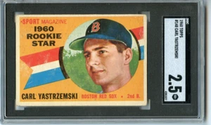 1960 Topps Carl Yastrzemski Boston Red Sox RC #148 🚀 🚀💥 SGC Graded 2.5 - Picture 1 of 2