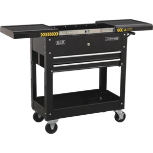 Sealey Mobile Steel Tool and Parts Trolley Black - Picture 1 of 12