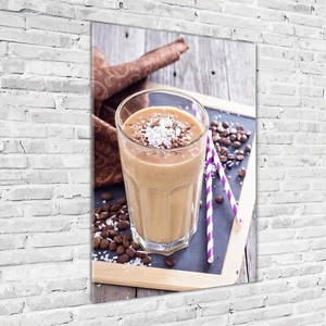 Wandbild Kunst-Druck auf Hart-Glas hochkant 70x100 Schokoladen-Cocktail - Bild 1 von 6