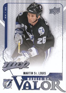 08-09 UPPER DECK MVP MARKED BY VALOR #MV10 MARTIN ST LOUIS LIGHTNING *8197