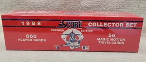 1988 NEW Score MLB Sealed Premier Ed Collectors Set Cards+Trivia Cards 240847G - Picture 1 of 6