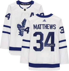 Auston Matthews Toronto Maple Leafs Signed White Alt Captain Adidas Auth. Jersey - Picture 1 of 5