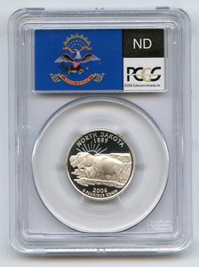 2006 S 25C Silver North Dakota Quarter PCGS PR69DCAM - Picture 1 of 2