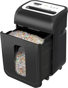 Cross-Cut Paper Shredder for Home Use, Heavy Duty 15-Sheet Shreds Paper/Card - Picture 1 of 8