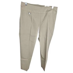 Alfani Essential Capri Pull-on Tummy-Control Size 6 Summer Straw Khaki - Picture 1 of 4