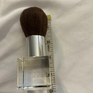 Models Prefer Makeup Brush Hand Etched Crystal Kabuki Brush 4.5" Paperweight - Picture 1 of 6